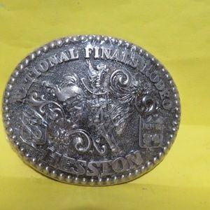 NEW 1984 NATIONAL FINALS RODEO HESSTON BUCKLE